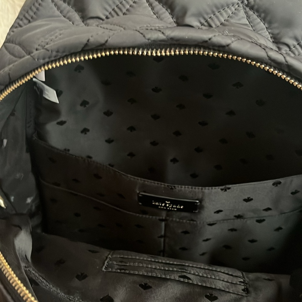 Kate Spade Black Quilted Backpack - Picture 15 of 17